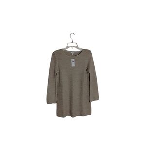 J. Jill Women's XS  Oatmeal Knit Textured Long Sleeve Pullover Crewneck Sweater